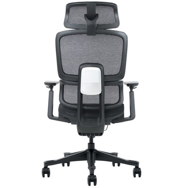 Cromad Senior SE1400 Silla de Oficina - Altura Ajustable con Elevador de Gas de Grado 4 - Reposacabezas y Respaldo Regulables - (4)