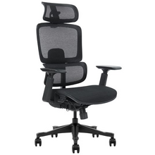 Cromad Senior SE1400 Silla de Oficina - Altura Ajustable con Elevador de Gas de Grado 4 - Reposacabezas y Respaldo Regulables -