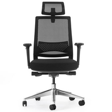 Cromad Senior SE1600 Silla de Oficina - Altura Ajustable con Elevador de Gas de Grado 4 - Soporte Lumbar y Reposacabezas Ajustab