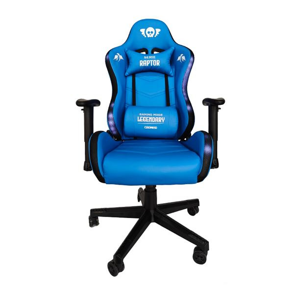 Cromad Serie Raptor Legendary Silla Gaming - Altura Regulable con Piston de Gas Clase 2 - Reclinable hasta 180º - Cojines Lumba