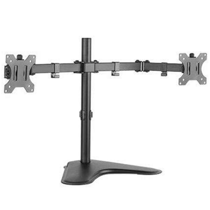 Cromad Soporte de Mesa con Brazos Articulados para 2 Monitores de 13"-32" - Giratorio e Inclinable - Gestion de Cables - VESA 100x100mm