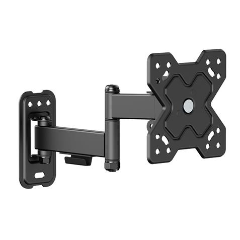Cromad Soporte de Pared con Brazo Articulado para TV de 13"-32" - Giratorio, Inclinable y Doble Extension - Peso Max 20Kg - VESA