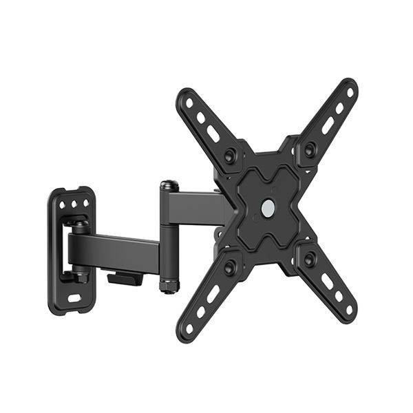 Cromad Soporte de Pared con Brazo Articulado para TV de 13"-43" - Giratorio, Inclinable y Doble Extension - Peso Max 20Kg - VESA