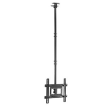 Cromad Soporte de Techo para TV de 32-70 - Inclinable y Giratorio - Gestion de Cables - Peso Max 50kg - VESA 400x400mm