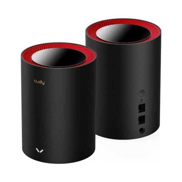 Cudy AX3000 Pack de 2 Sistemas WiFi 6 Mesh AX3000 2.5G Dual Band - Admite Ancho de Banda de 20/40/80/160MHz - 1x Puerto LAN 10/1