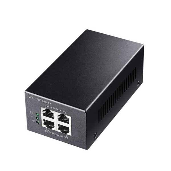 Cudy Inyector Gigabit PoE+/PoE - Potencia hasta 30W - 4 Puertos - Datos y Alimentacion por El Mismo Cable hasta 100m - Carcasa d