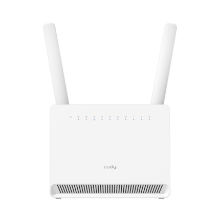 Cudy Router WiFi 4G LTE Cat 12 Gigabit AX3000 - Velocidad hasta 1000Mbps - 4 Puertos - 1 Ranura Nano SIM - Cat 12 - Color Blanco