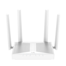 Cudy Router WiFi 6 Mesh Gigabit Dual Band AX3000 - Velocidad hasta 1000Mbps - 5 Puertos - 4 Antenas Fijas de 5dBi - Tecnologia M
