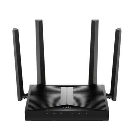 Cudy Router WiFi 7 Dual Band Gigabit BE3600 - Velocidad hasta 1000Mbps - 5 Puertos - 4 Antenas Fijas de 5dBi - Tecnologia MU-MIMO - Color Negro