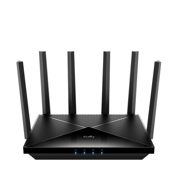 Cudy Router WiFi 7 Dual Band Gigabit BE6500 - Velocidad hasta 1000Mbps - 4 Puertos - 4 Antenas Fijas de 5dBi - Tecnologia MU-MIM