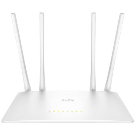 Cudy WR1200 Smart Router WiFi AC1200 Doble Banda - 1x Puerto Wan 100/10 Mbps y 4x Puertos Lan 100/10 Mbps - 4 Antenas Externas
