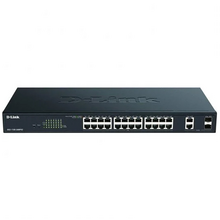 D-Link Switch Semigestionable 24 Puertos Gigabit PoE 370W + 2 Puertos Combo