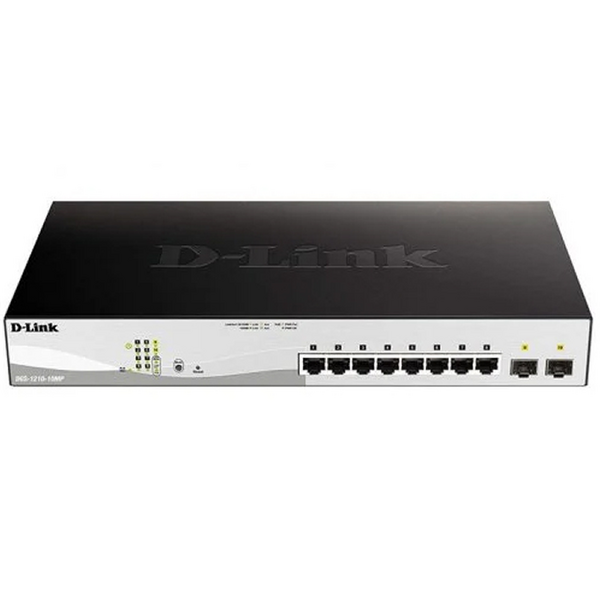 D-Link Switch Semigestionable 8 Puertos Gigabit PoE 130W + 2 Puertos Giga Combo