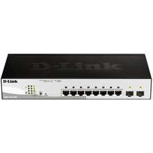 D-Link Switch Semigestionable 8 Puertos Gigabit PoE 45W + 2 Puertos Giga Combo