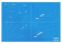 Dahle 10693 Plancha de Corte A1 60x90cm - 5 Capas con Nucleo Resistente al Corte - Lineas de Orientacion - Color Azul