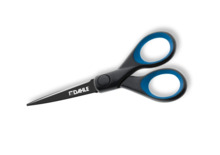 Dahle 54305 Office Titanium Tijeras de Acero Templado 13cm - Recubiertas de Titanio - Revestimiento Antiadherente - Mangos Reves