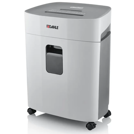 Dahle PaperSAFE 240 Destructora de Papel Manual 25L con Ruedas - Destruye hasta 10 Hojas - Corte en Particulas - Apta para Papel, Tarjetas, Cd´s