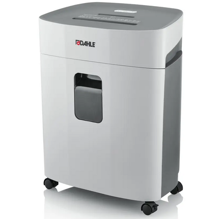 Dahle PaperSAFE 380 Destructora de Papel Manual 25L con Ruedas - Destruye hasta 15 Hojas - Corte en Particulas - Apta para Papel, Tarjetas, Cd´s