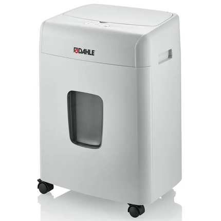 Dahle ShredMATIC 90 Destructora de Papel Automatica 23L con Ruedas - Destruye hasta 90 Hojas por Carga - Corte en Particulas - Apta para Papel y Tarjetas