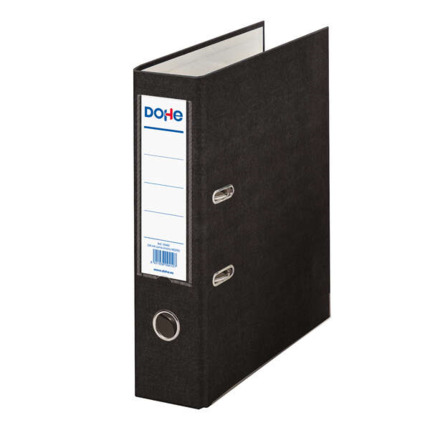Dohe Archivador en Carton Forrado con Polipropileno - con Ollao, Rado y Tarjetero en el Lomo - Palanca de Maxima Calidad - Cantoneras Metalicas