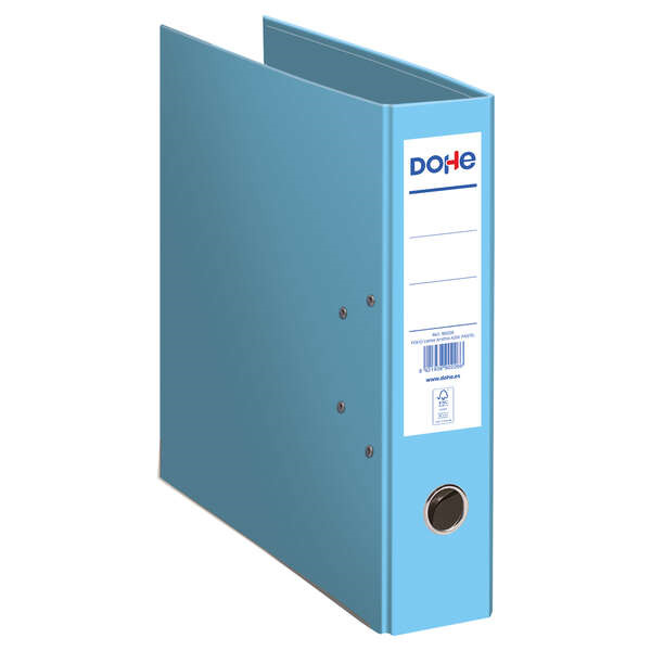 Dohe Archivador Ecofile - 320mm - Carton Rigido - Forrado con Papel Offset Impreso - Ollao, Rado, Tarjetero Adhesivo - Cantonera
