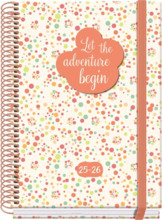 Dohe Bubbles Agenda Escolar 25/26 Espiral A5 - Semana Vista - Papel 70g/m2 - 4 Hojas de Pegatinas - Cubierta de Carton Plastific