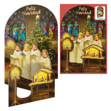 Dohe Cantando a la Navidad Pack de 6 Tarjetas Desplegables de Felicitacion NavideÃ±a con Sobre - Impresas a todo Color