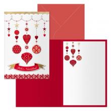 Dohe Carrusel Pack de 6 Tarjetas de Felicitacion NavideÃ±a con Sobre - TamaÃ±o Cerrada 11.5x17cm, Abierta 23x17cm - Papel Offset