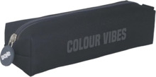Dohe Colour Vibes Portatodo Cuadrado - Cierre con Cremallera y Tirador de Goma - Color Negro