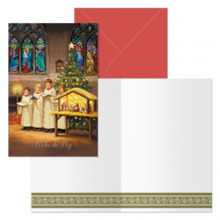 Dohe Coro Pack de 6 Tarjetas de Felicitacion NavideÃ±a con Sobre - TamaÃ±o Cerrada 11.5x17cm, Abierta 23x17cm - Papel Offset - I