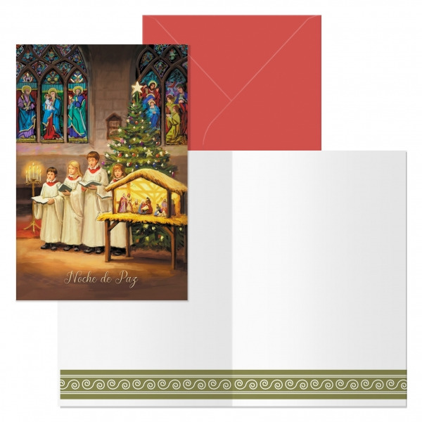 Dohe Coro Pack de 6 Tarjetas de Felicitacion NavideÃ±a con Sobre - TamaÃ±o Cerrada 11.5x17cm, Abierta 23x17cm - Papel Offset - I
