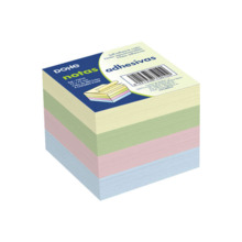 Dohe Cubo de 400 Notas Reposicionables - TamaÃ±o 75x75mm - Papel de 75gr - Ideal para Oficina y Escuela - Colores Pastel Surtido