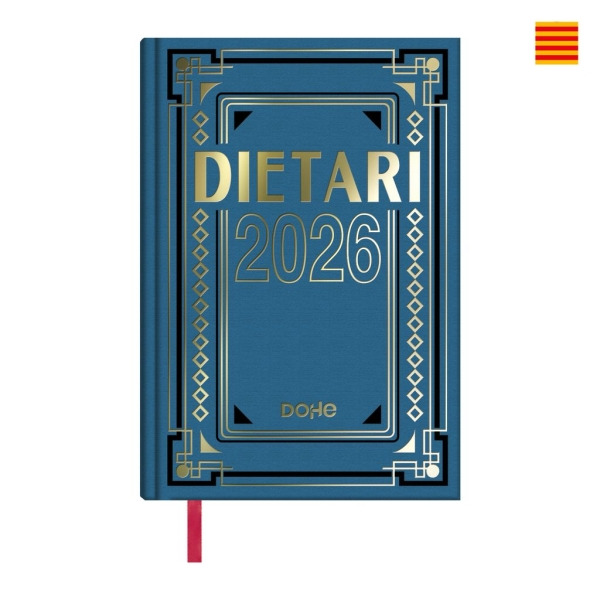 Dohe Dietario Anual Cuarto en Catalan - Dia Pagina - Fabricado en Geltex con Carton Contracolado - TamaÃ±o 15x21cm - Colores Sur
