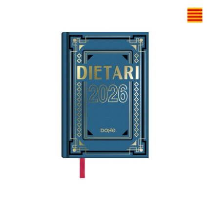Dohe Dietario Anual Octavo en Catalan - Dia Pagina - Fabricado en Geltex con Carton Contracolado - TamaÃ±o 11.5x16.6cm - Colores Surtidos Aleatorios