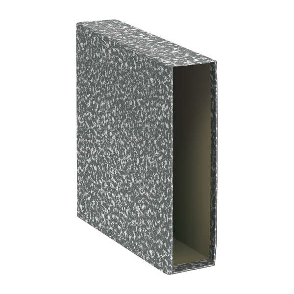 Dohe Fundas de Archivadores - TamaÃ±o A4 - Carton Forrado con Papel Impreso - para Archivador Jaspeado gris - Natural