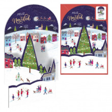 Dohe MaÃ±ana de Navidad Pack de 6 Tarjetas Desplegables de Felicitacion NavideÃ±a con Sobre - Impresas a todo Color