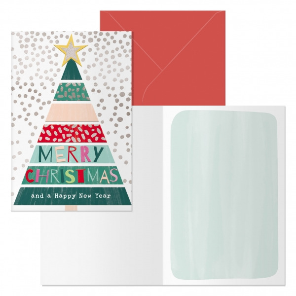 Dohe Natale Pack de 6 Tarjetas de Felicitacion NavideÃ±a con Sobre - TamaÃ±o Cerrada 11.5x17cm, Abierta 23x17cm - Papel Offset -