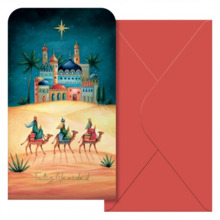 Dohe Oriente Pack de 6 Tarjetas/Billeteros de Felicitacion NavideÃ±a con Sobre - TamaÃ±o 9x16cm - Papel Offset - Impresas a todo