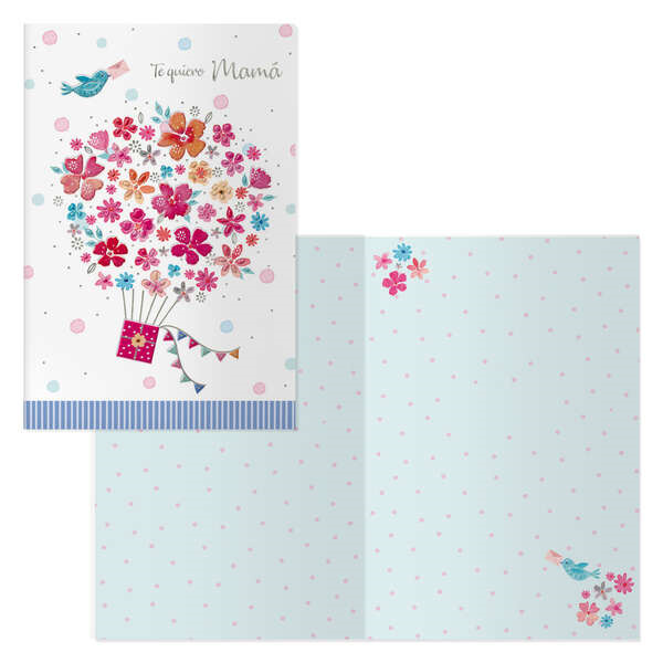 Dohe Pack de 6 Tarjetas de Felicitacion Dia de la Madre - 11.5x17cm - Impresas a Todo Color - Estampaciones con Pelicula de Colo