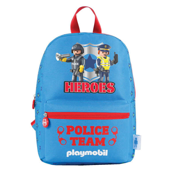 Dohe Playmobil Heroes Mochila Infantil - Tirantes Anchos Reforzados - Amplio Compartimento Principal con Cremallera - Bolsillo I