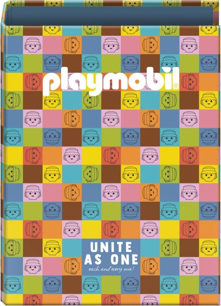 Dohe Playmobil Unite as One Carpeta de 4 Anillas Mixtas de 40mm - Formato Folio - Cubierta en Carton Forrado Plastificado
