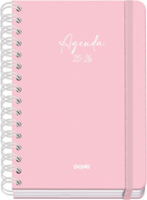 Dohe Serenity Agenda Escolar 25/26 Espiral Wireâo A5 - Semana Vista - Papel 80g/m2 - 4 Hojas de Pegatinas - Cubierta de Carton