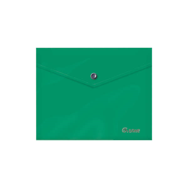 Dohe Sobre Portadocumentos A5 - Cierre de Broche - Polipropileno Opaco 150 Micras - Color Verde