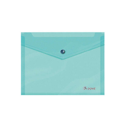 Dohe Carpeta de Polipropileno A5 Apaisado - 150 Micras - Apertura Superior y Cierre Broche Automatico - Resistente y Duradera