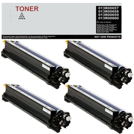 DR7120 pack 4 tambores multicolor (DRUM) compatible con Xeros 013R00657 013R00658 013R00659 013R00660