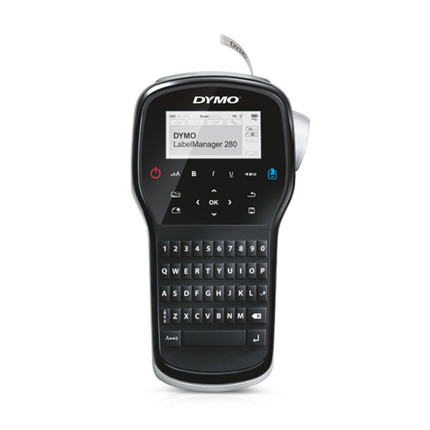 Dymo LabelManager 280 Impresora de Etiquetas Portatil - Pantalla LCD - 20 Maneras de Formatear el Texto - 200 Simbolos e Imagenes Prediseñadas