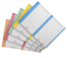 Elba Bristol Pack de 10 Hojas A5 por 27 Etiquetas para Visores Laterales Carpeta Colgante NÂº 8 14.4x06mm - Resistente Material