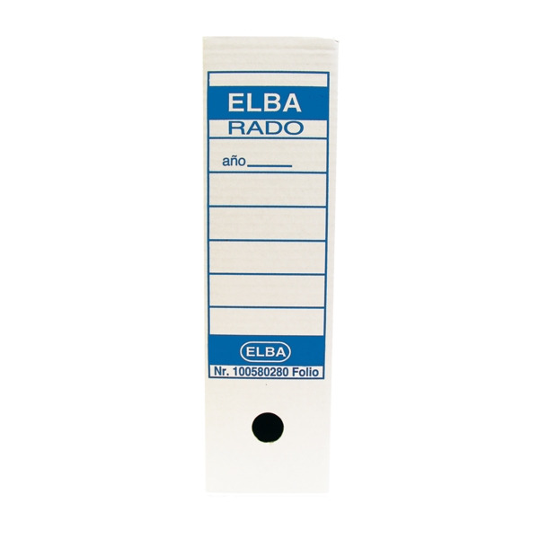 Elba Caja de Archivo Definitivo Folio Prolongado - Resistente y Duradera - Ideal para Organizar Documentos - DiseÃ±o Elegante y