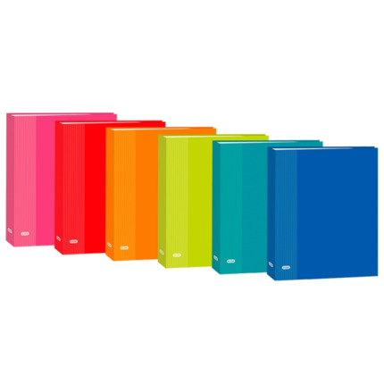Elba Color Life Carpeta de Anillas Folio Lomo 40mm 2Dx25 - Organiza tus Documentos con Estilo - Tamaño Folio - Anillas de 40mm - Colores Surtidos
