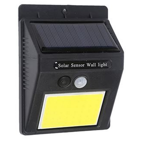 Elbat Aplique Led Solar - 110LM - Luz Fria 6500K - Sensor de movimiento - Bateria 1200mAh